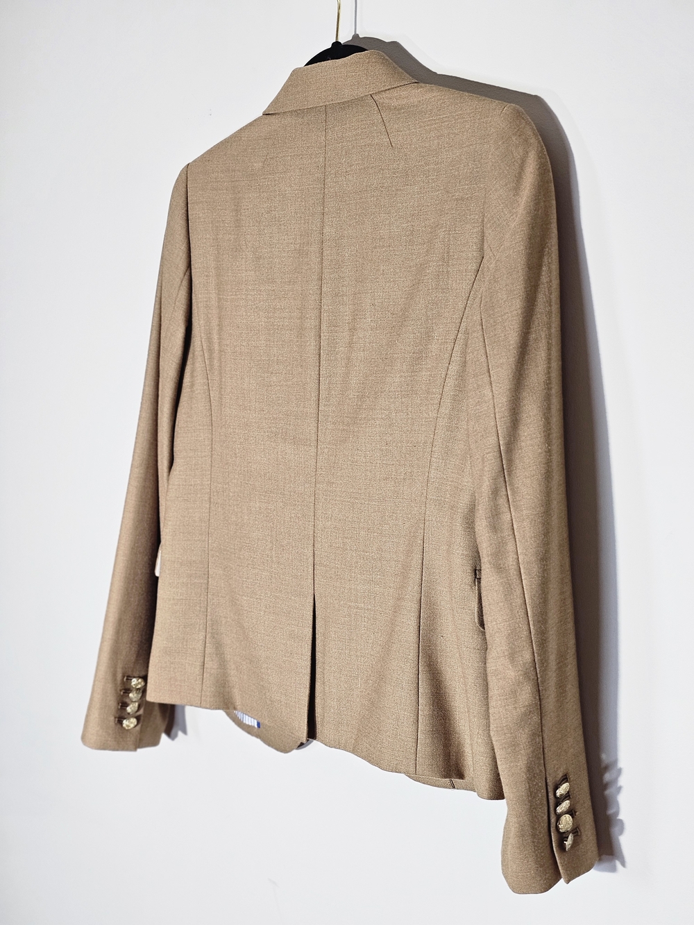J. Crew School Boy Tan Wool-Blend Notch Lapel Blazer - Picture 4 of 4